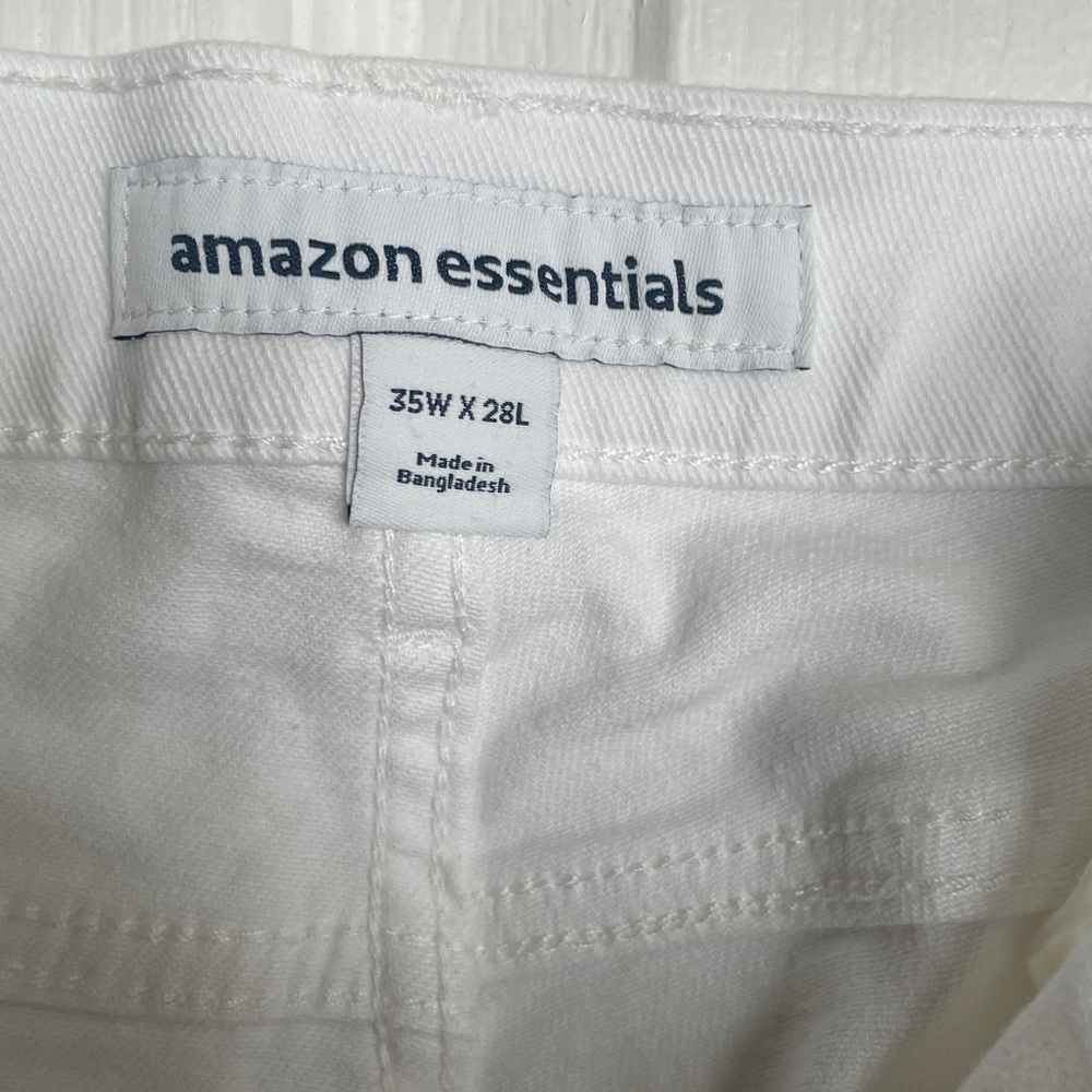 Amazon Essentials - White Denim Five Pocket Jeans. - image 2